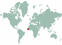 Cap Skirring in world map